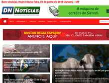 Tablet Screenshot of dnnoticias.com.br